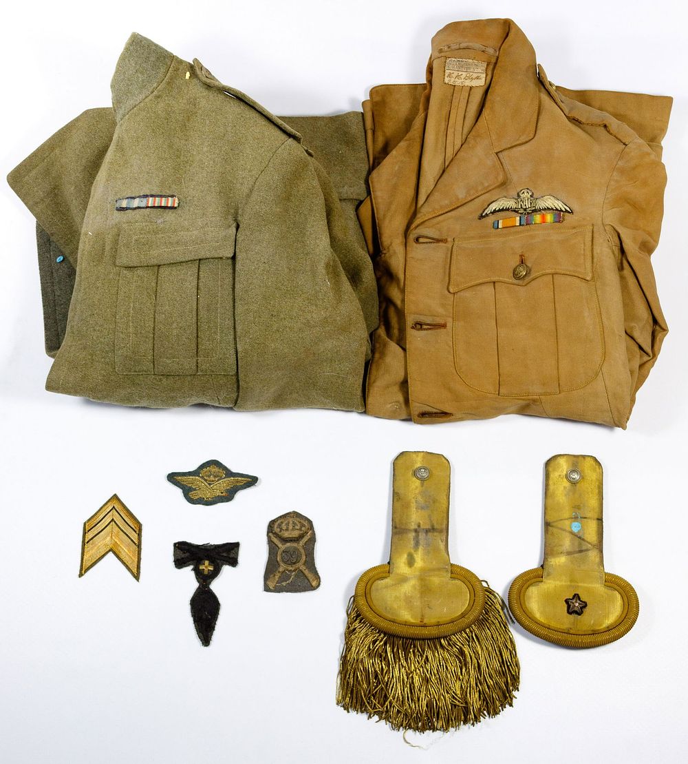 Lot 381: World War I Tunics and Field Assortment