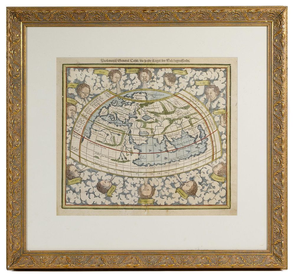 Lot 387: (After) Sebastian Munster (German, 1488-1552) Woodcut