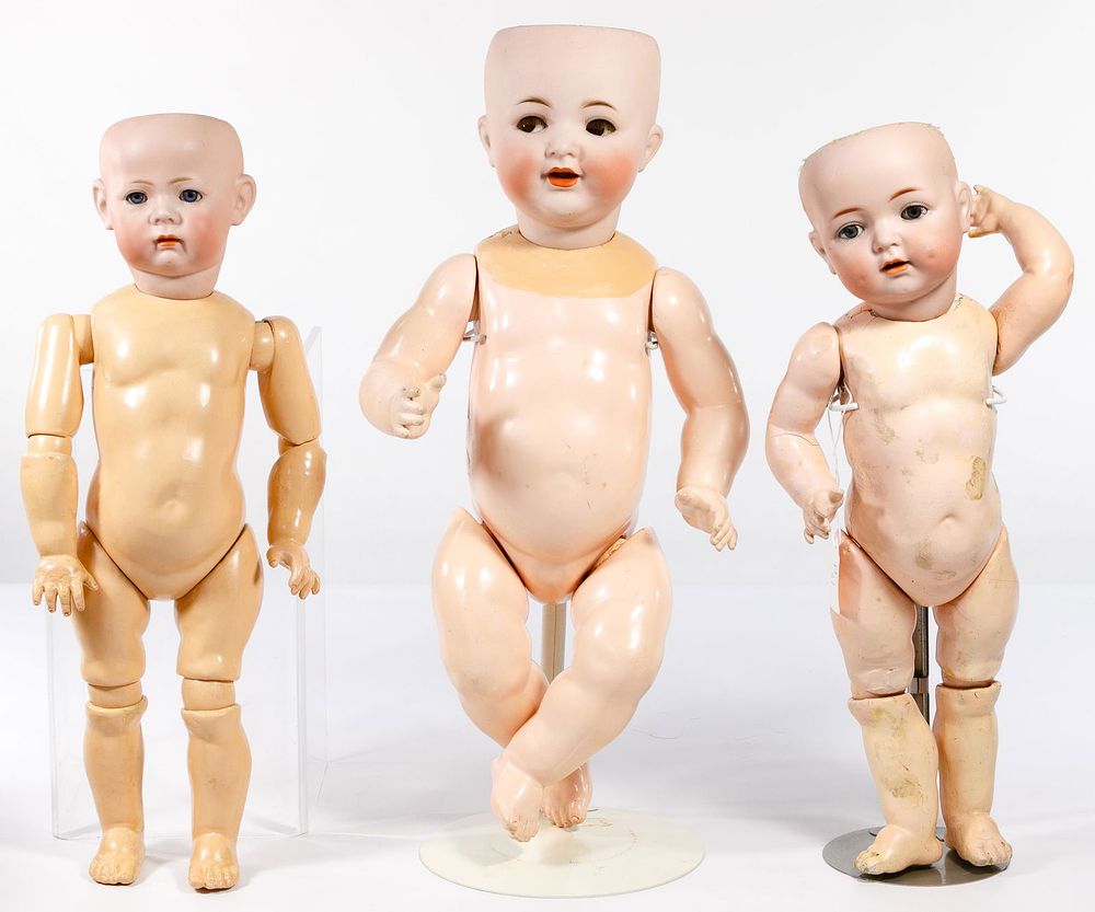 Lot 414: German Simon & Halbrig Bisque Doll Assortment