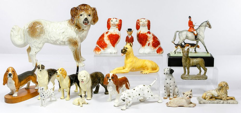Lot 418: Dog Figurine Assortment