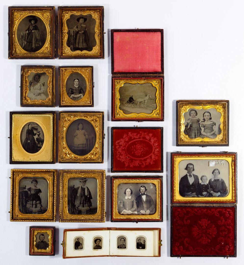 Lot 424: Victorian Tintype, Daguerreotype and Ambrotype