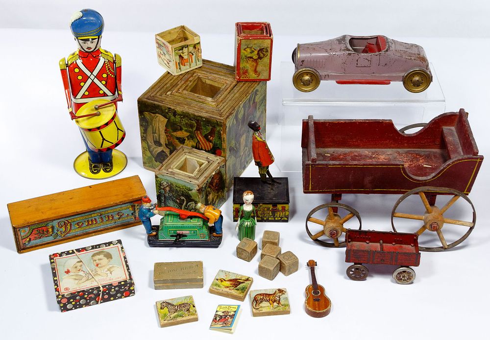 Lot 432: Wood and Tin Toy Assortment