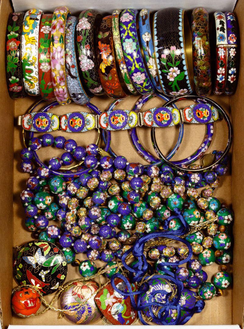 Lot 534: Cloisonne Jewelry Assortment
