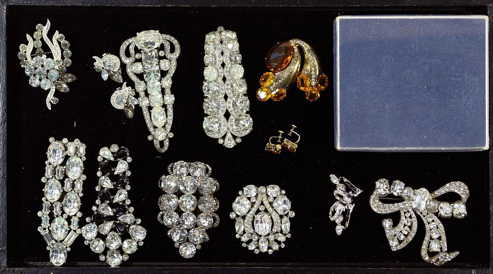 Lot 536: Eisenberg and Eisenberg Ice Rhinestone Jewelry