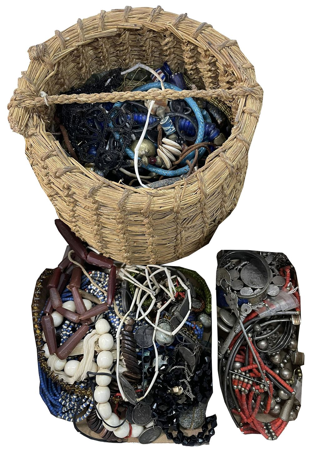Lot 545: Sterling Silver, European Silver and Beaded Costume