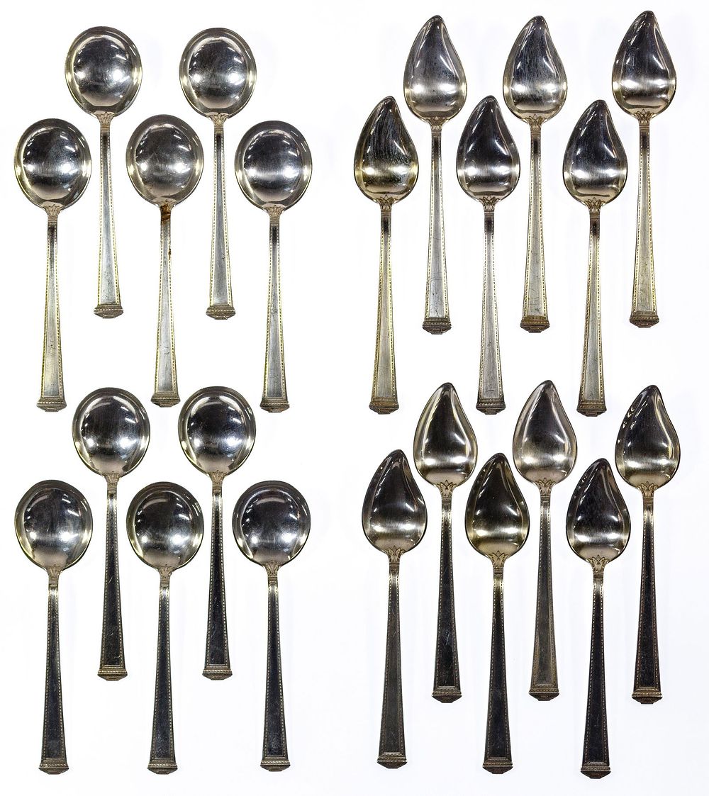 Lot 586: Sterling Silver Flatware Assortment