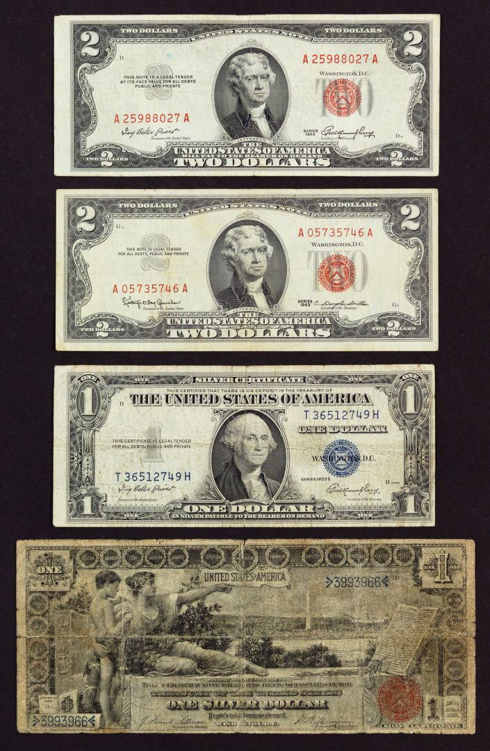 Lot 609: 1896 $1 'Educational' Silver Certificate
