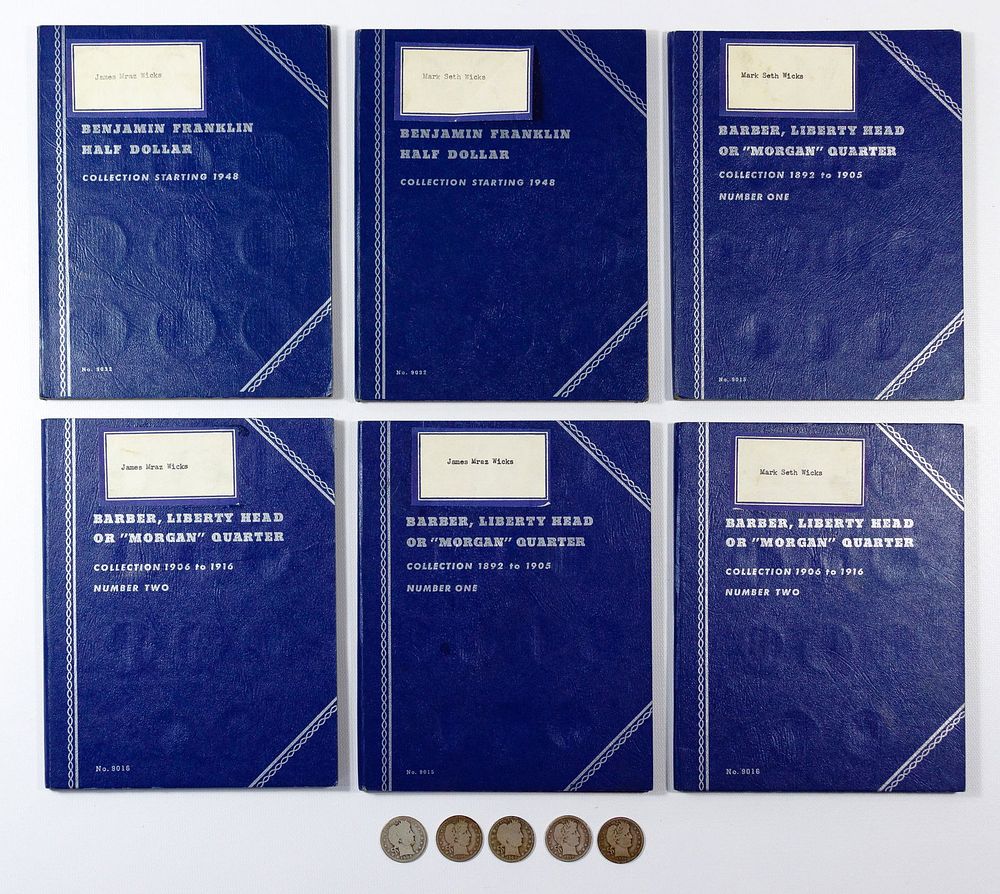 Lot 614: Franklin 50c and Barber 25c Assortment