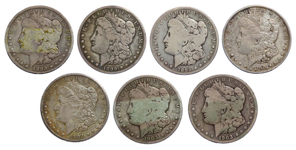 Lot 621: Morgan $1 Key Date Assortment