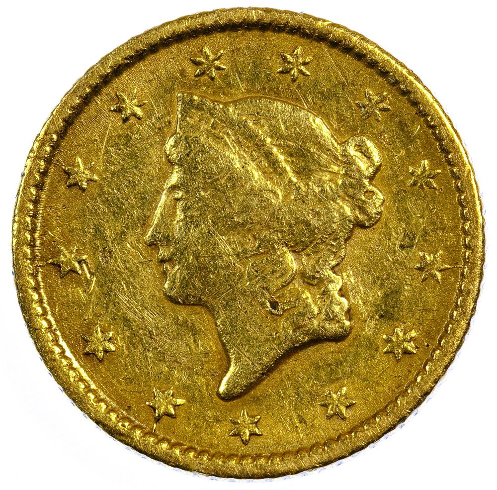 Lot 628: 1853 $1 Gold