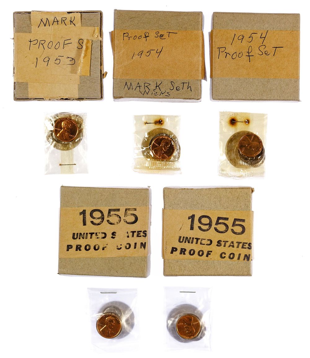 Lot 636: 1953, 1954, 1955 US Proof Set Assortment