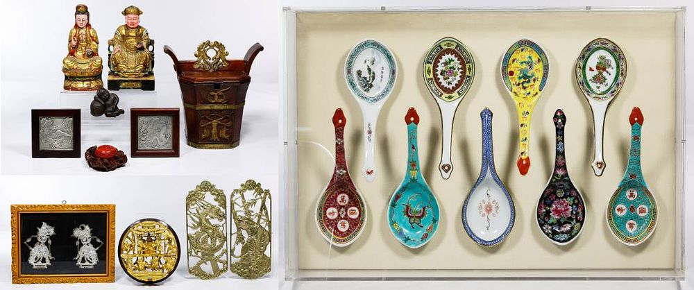 Lot 163: Asian Decorative Object Assortment