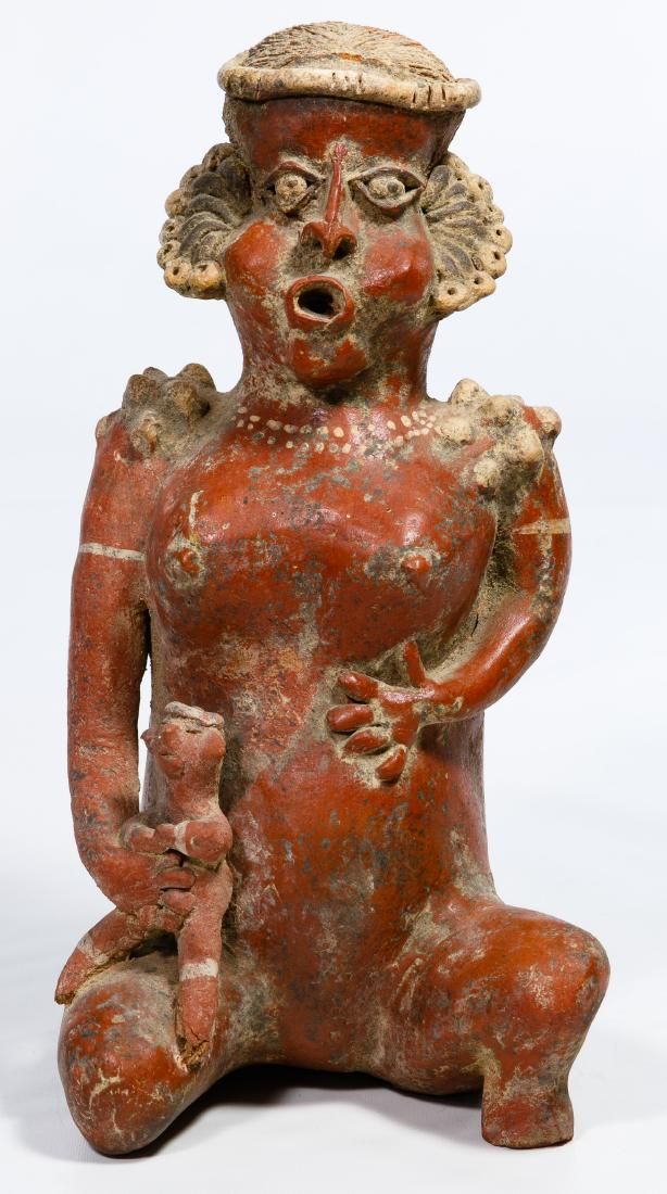 Lot 171: Nayarit Style Pottery Figurine