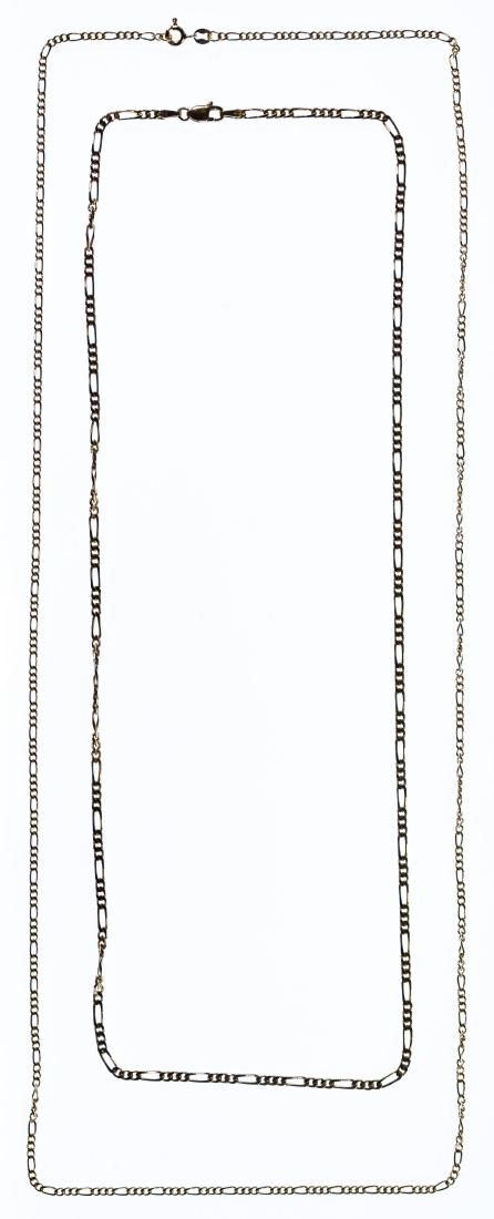 Lot 243: 14k Gold Necklace Assortment