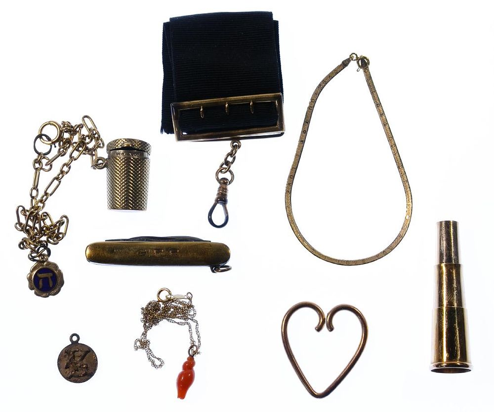 Lot 253: 14k Gold Jewelry Assortment