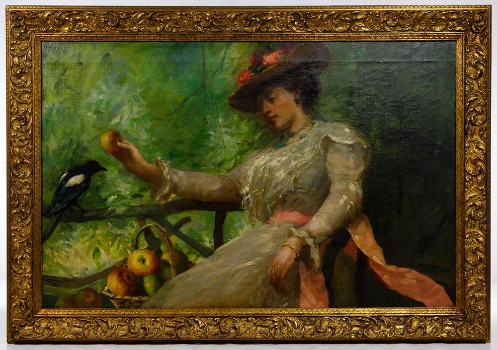 Lot 307: Philip Richard Morris (British, 1836-1902) 'Maiden and
