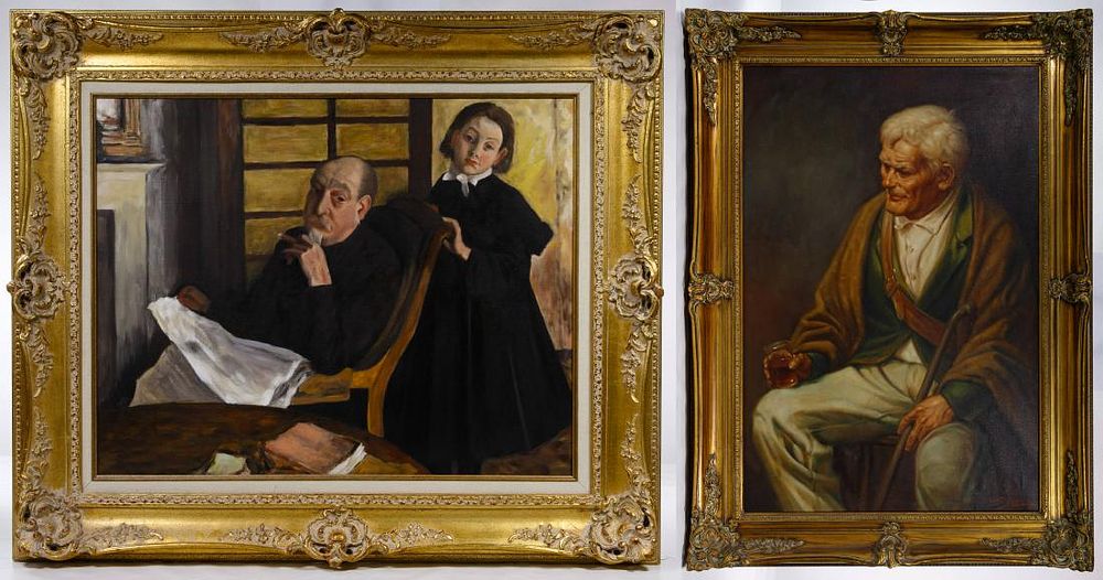 Lot 325: Unknown Artist (European, 20th Century) Oil on Canvas