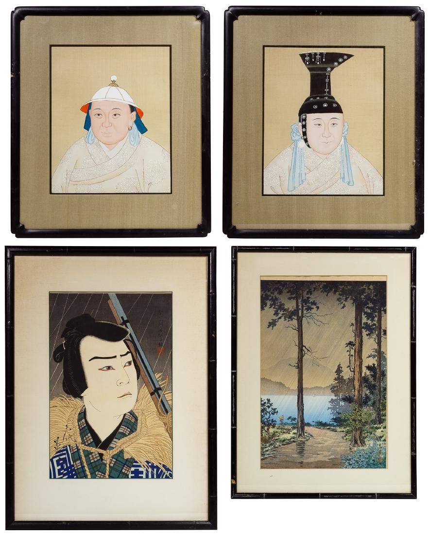 Lot 336: Asian Framed Artwork