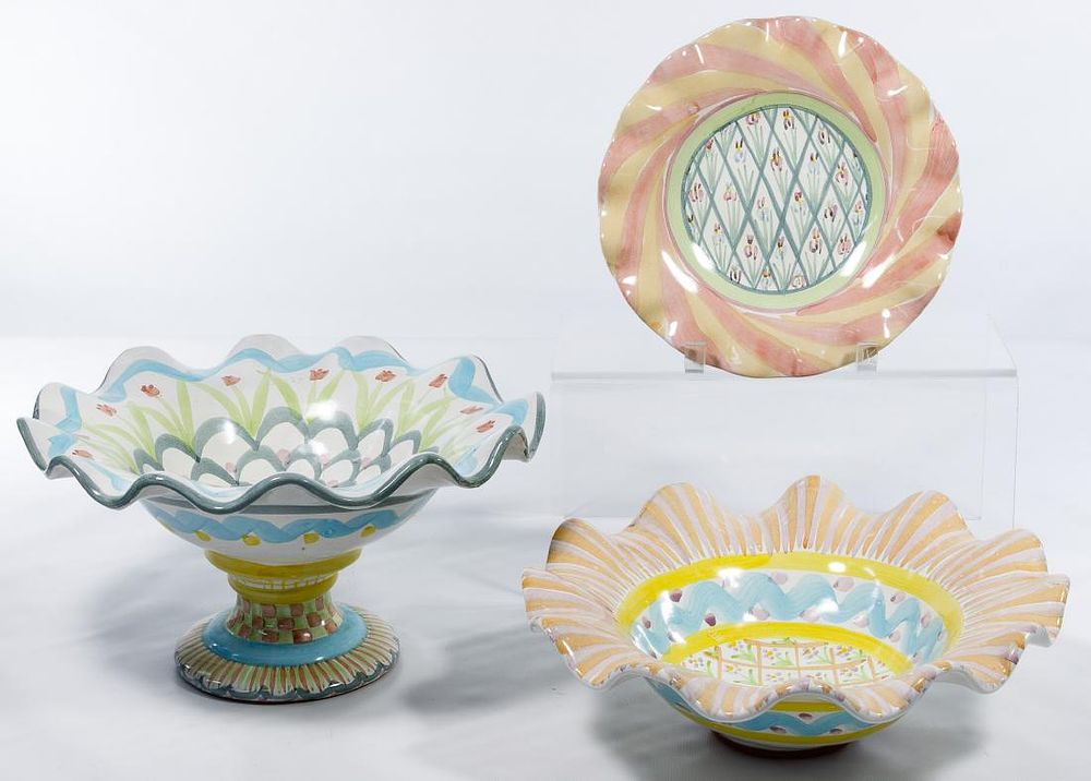 Lot 382: Mackenzie Childs Pottery Assortment