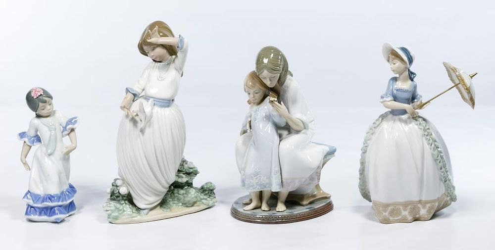 Lot 407: Lladro and Nao Figurine Assortment