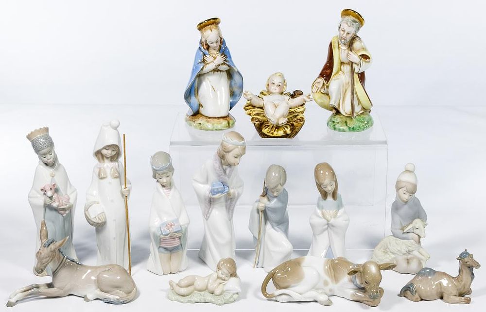 Lot 411: Lladro and Otzens Figurine Assortment