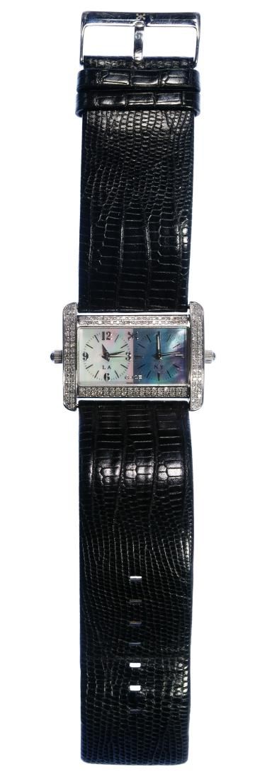 Lot 444: G-Ice Stainless and Diamond Wrist Watch