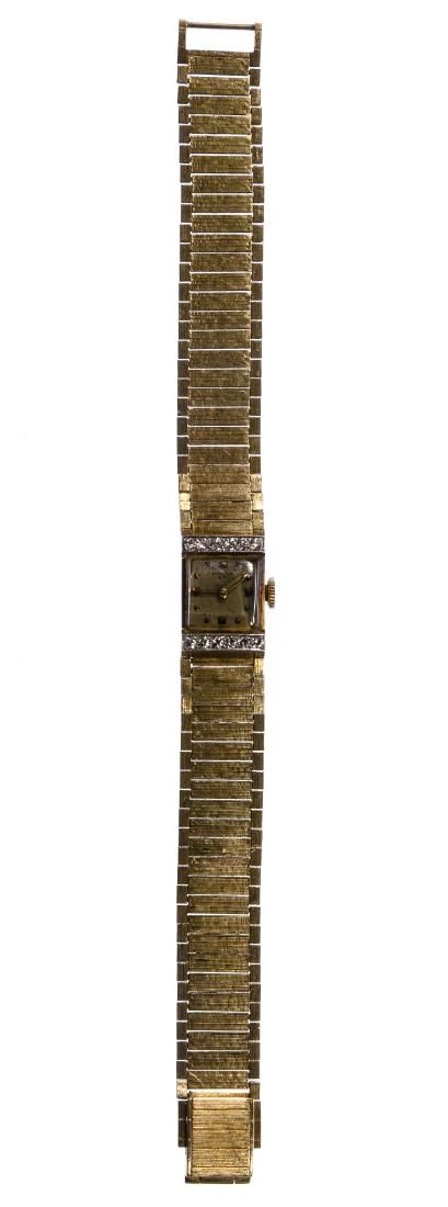 Lot 448: Spaulding 14k Gold Case and Band Wrist Watch