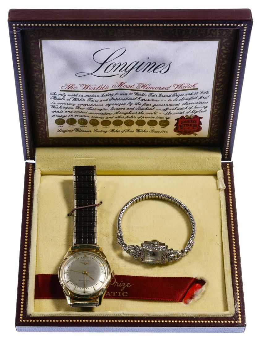 Lot 450: 14k Gold Case Wrist Watches