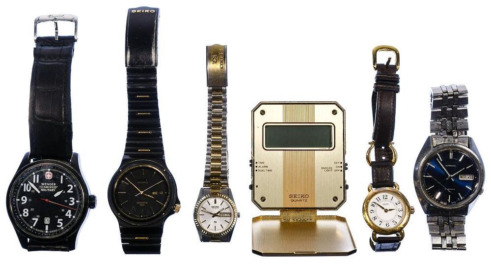 Lot 461: Seiko and Coach Wrist Watch Collection