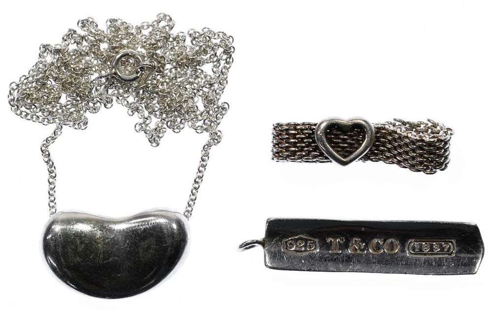 Lot 465: Tiffany & Co Sterling Silver Jewelry Assortment