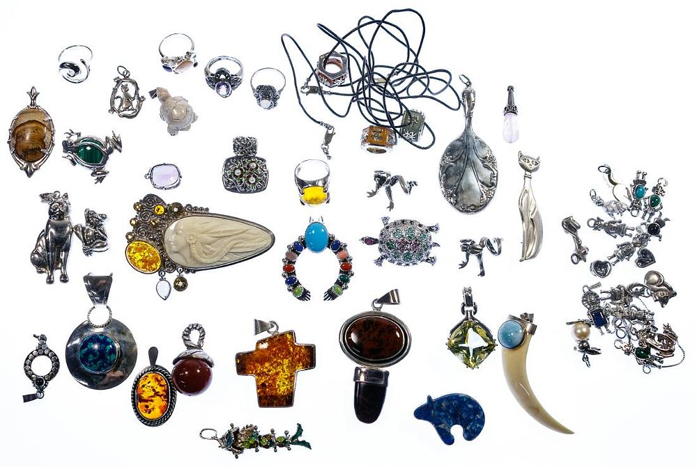 Lot 477: Sterling Silver Jewelry Assortment