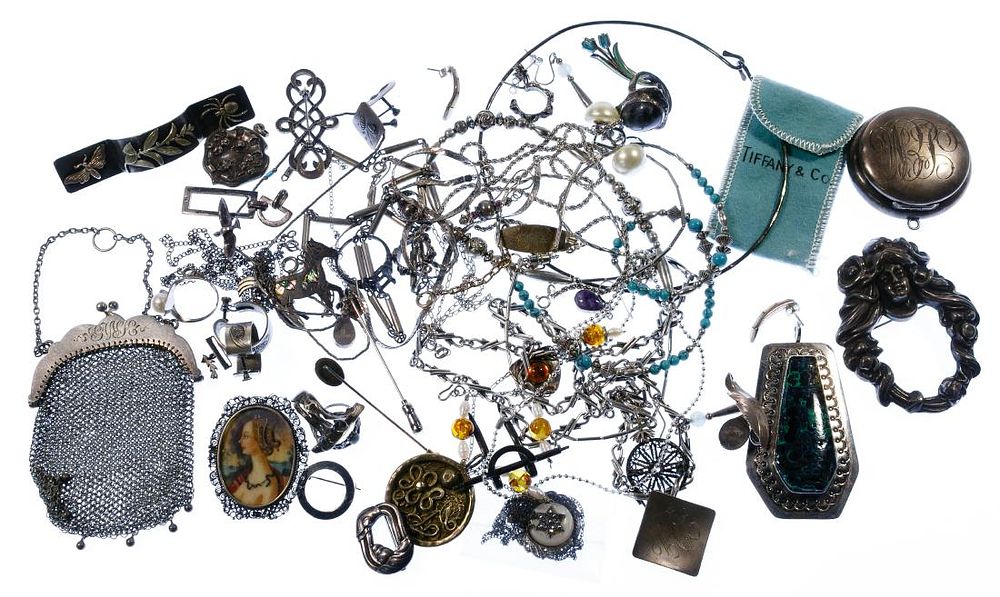 Lot 481: Sterling Silver Jewelry Assortment