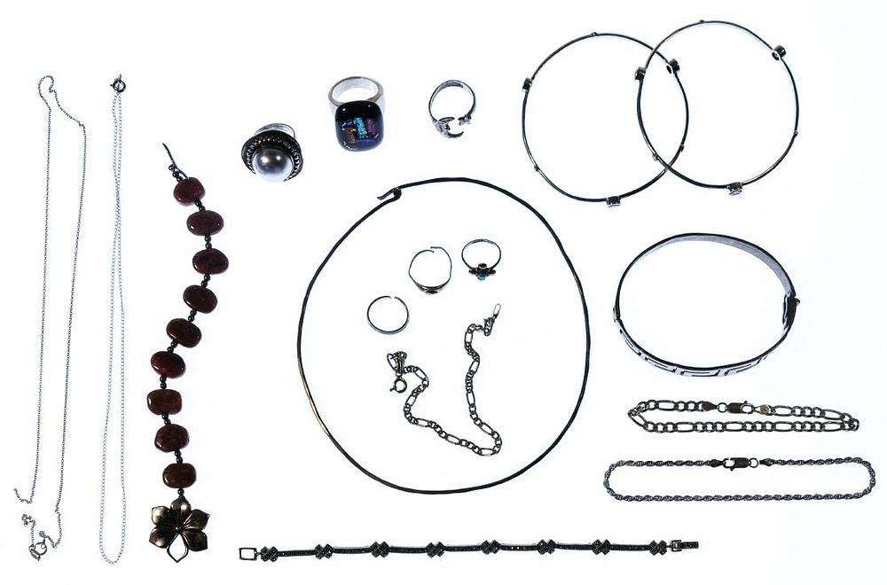 Lot 483: Sterling Silver Jewelry Assortment