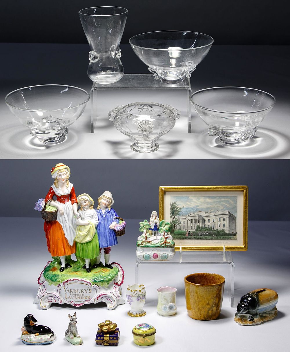 Lot 191: Steuben Glass and Miscellaneous Assortment