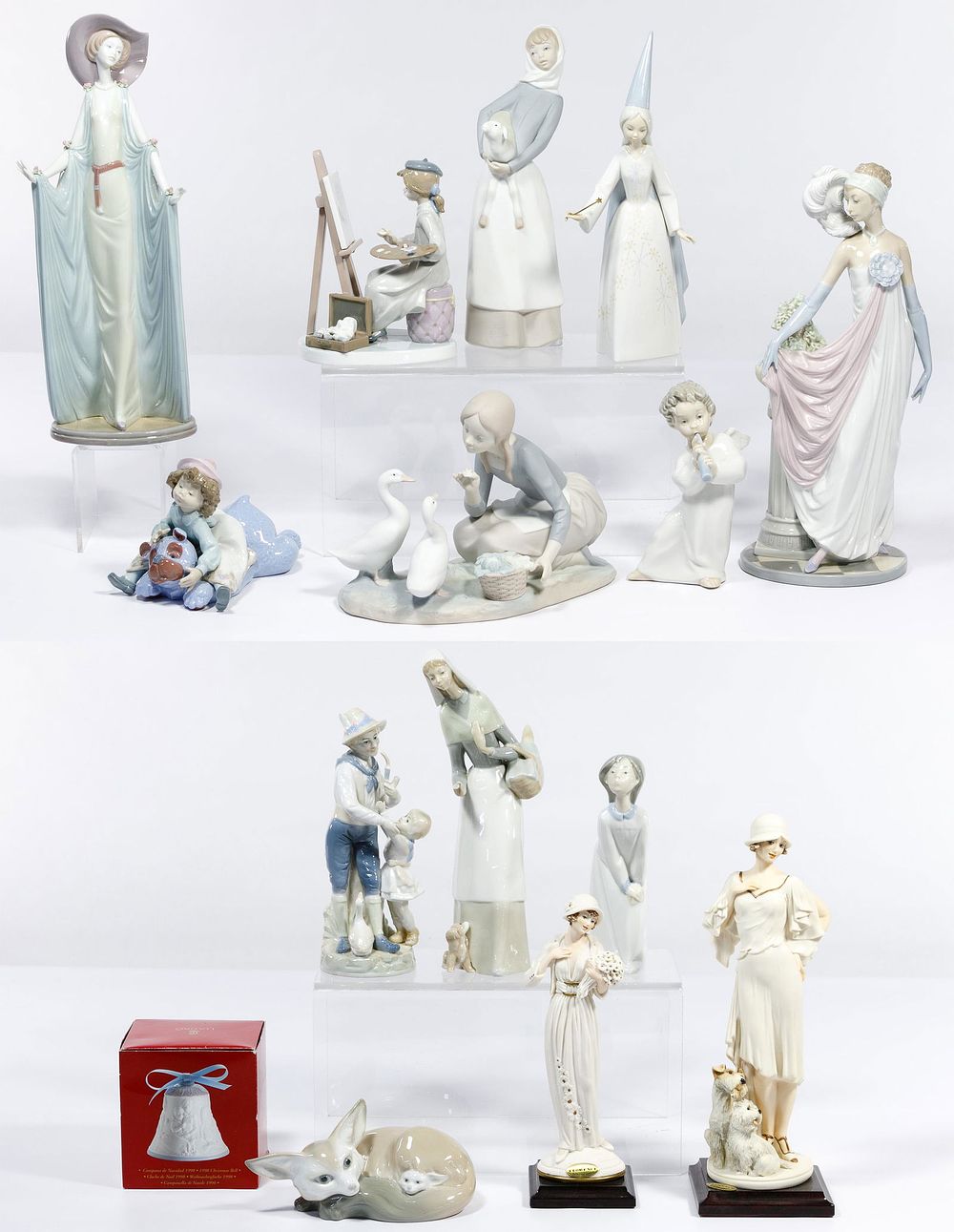 Lot 212: Lladro and Armani Figurine Assortment