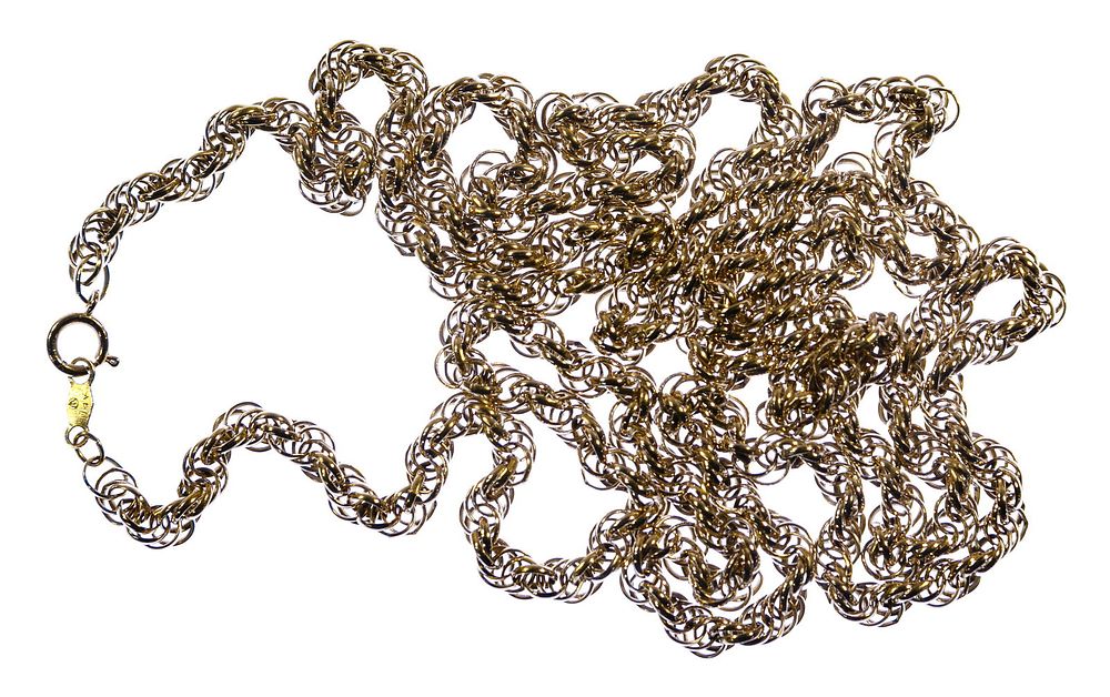 Lot 272: 14k Gold Necklace