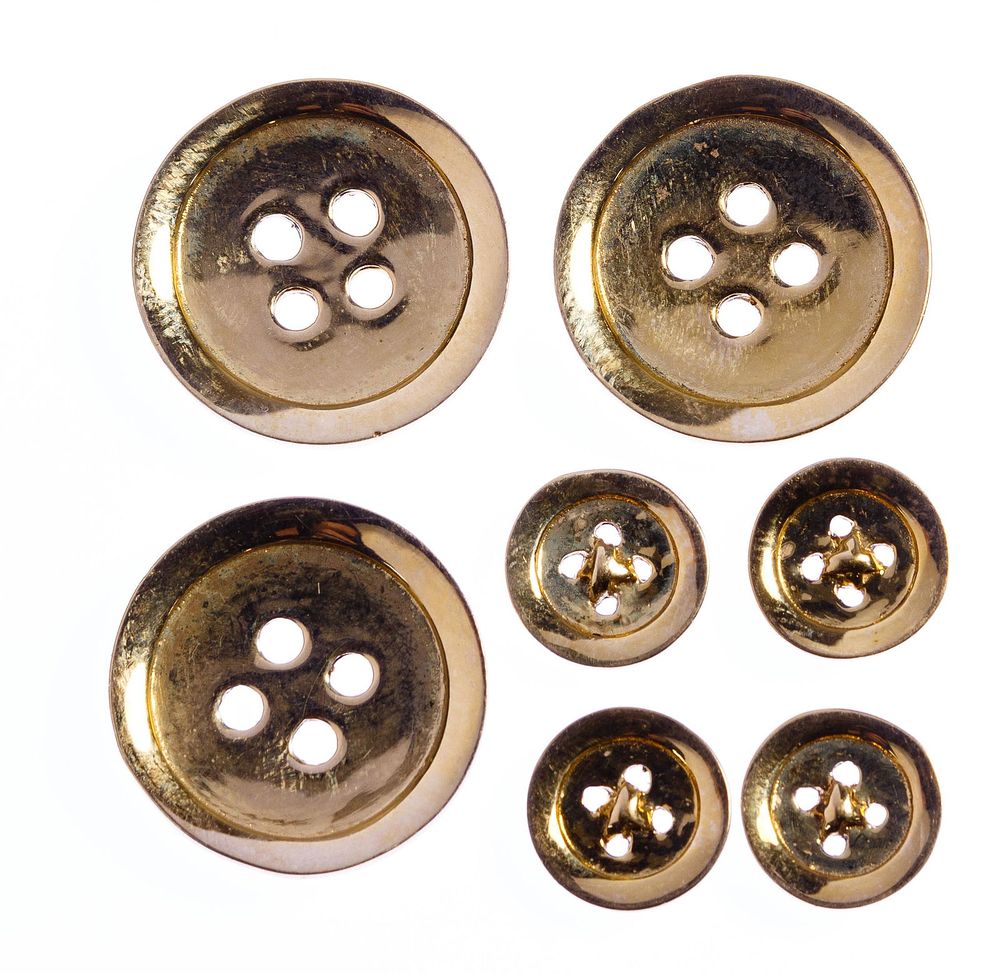 Lot 280: 14k Gold Button Assortment