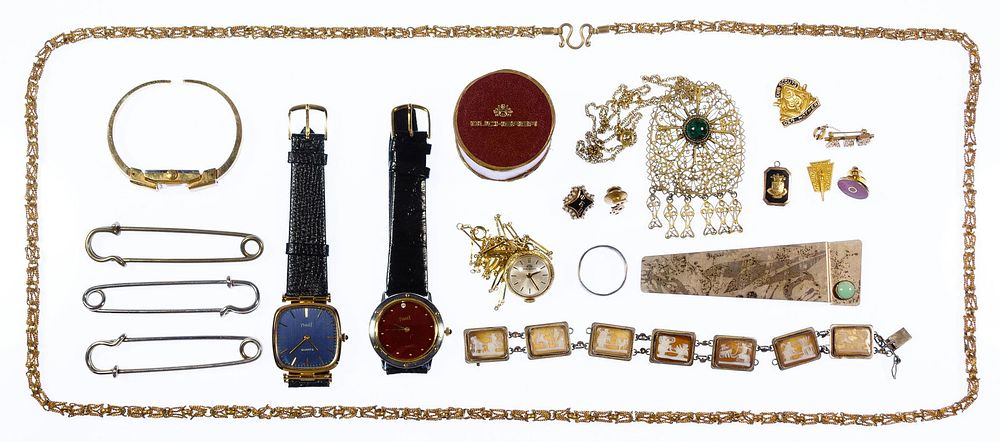 Lot 309: Wrist Watch and Jewelry Assortment