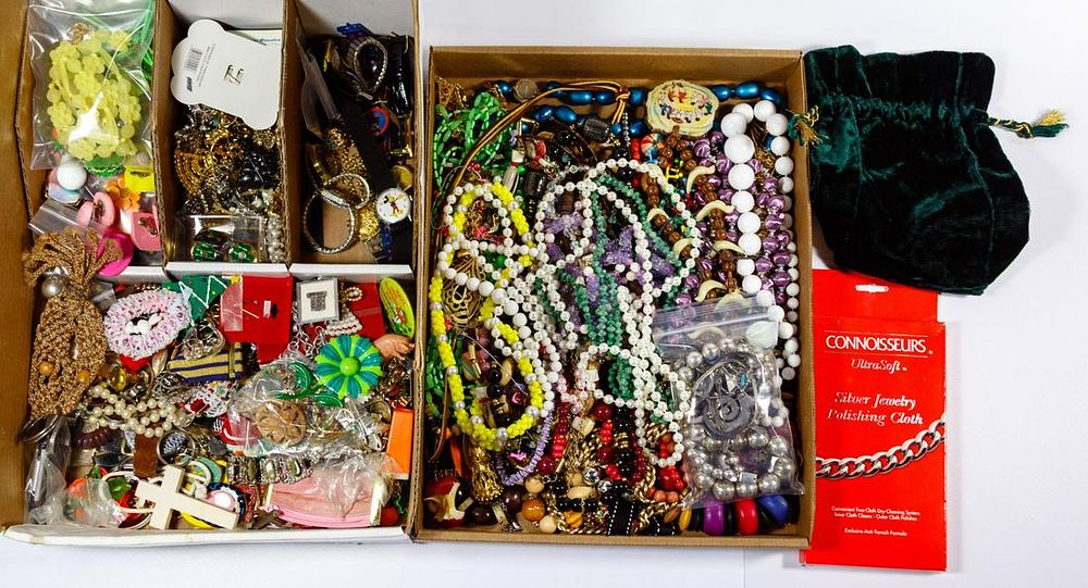 Lot 313: Sterling Silver and Costume Jewelry Assortment
