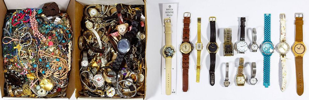 Lot 324: Costume Jewelry and Watch Assortment