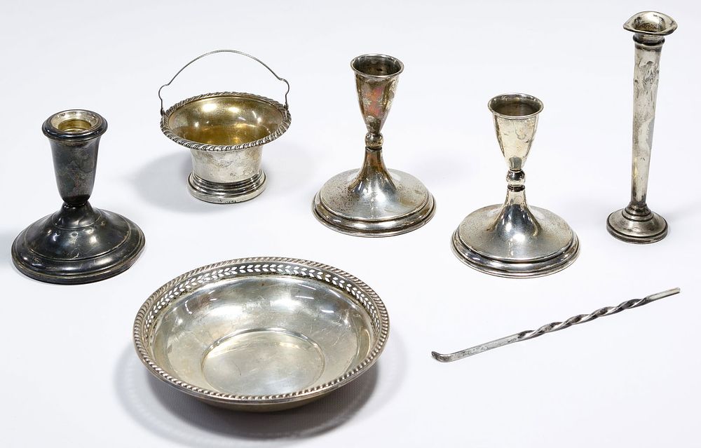 Lot 328: Sterling Silver Hollowware Assortment