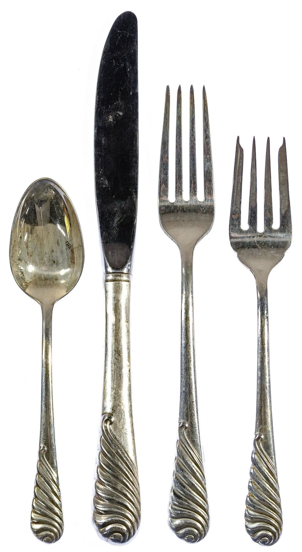 Lot 331: Gorham 'Sea Sculpture' Sterling Silver Flatware