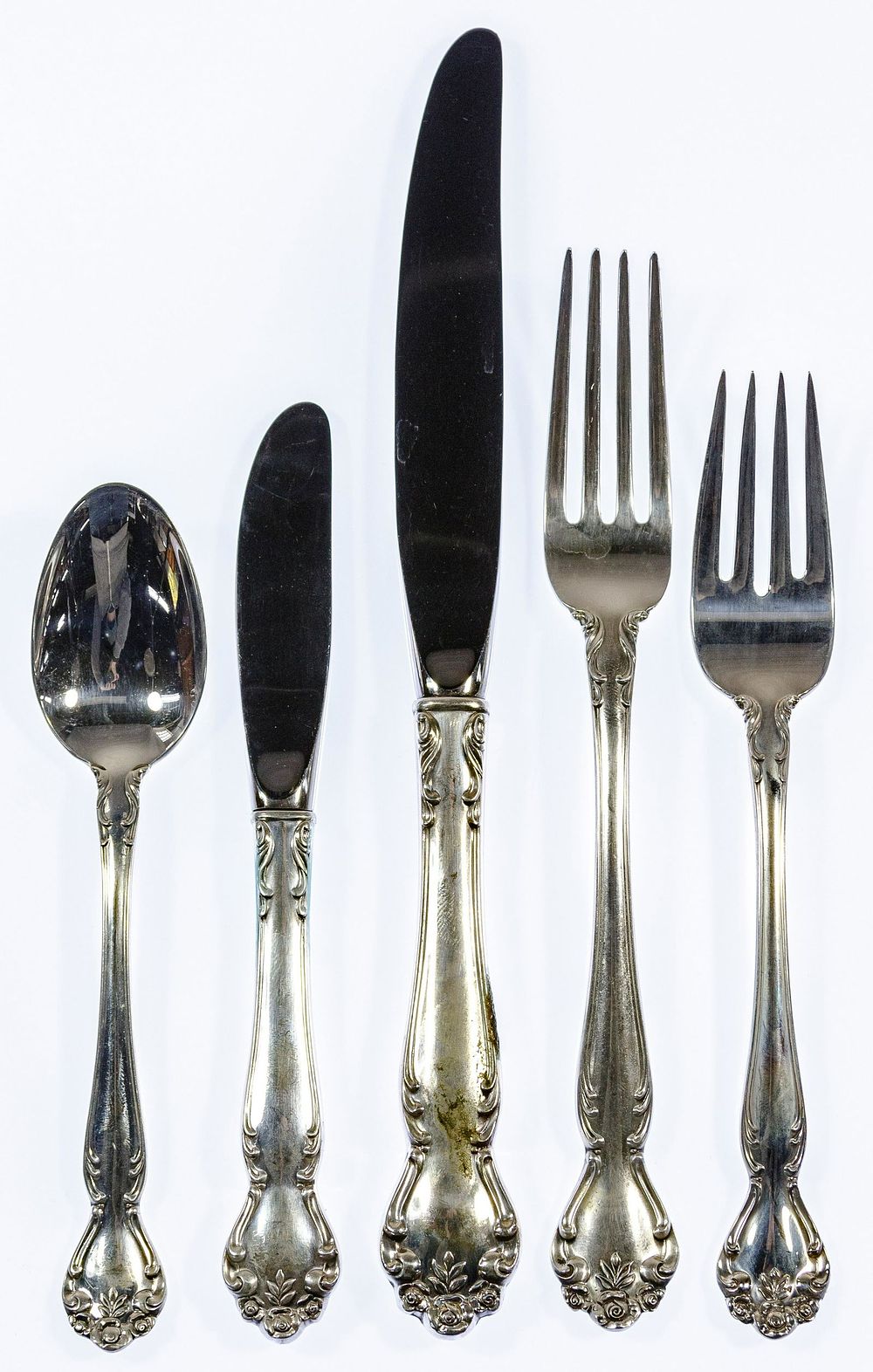 Lot 332: Gorham 'Secret Garden' Sterling Silver Flatware