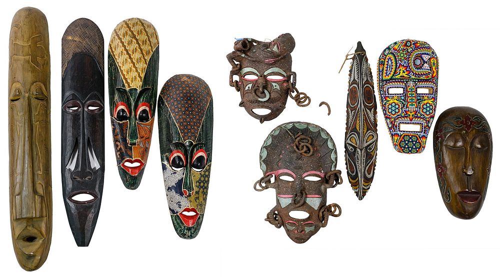 Lot 156: African Style Mask Assortment