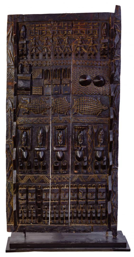 Lot 186: West African Dogon Door on Stand