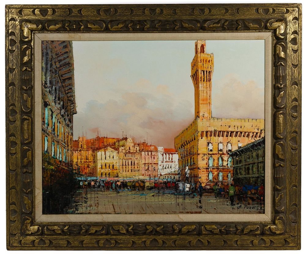 Lot 189: Albert Pucci (American, 1920-2005) Oil on Canvas