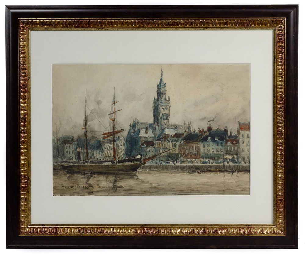 Lot 205: Frank Myers Boggs (American, 1855-1926) 'Dunkerque'