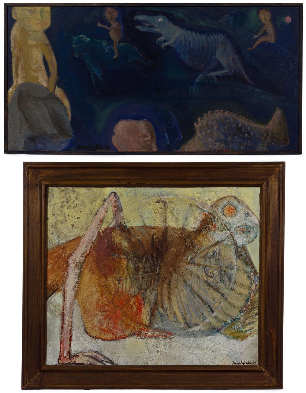 Lot 220: Pearl Hirschfield (American, b.1922) Oils on Canvas