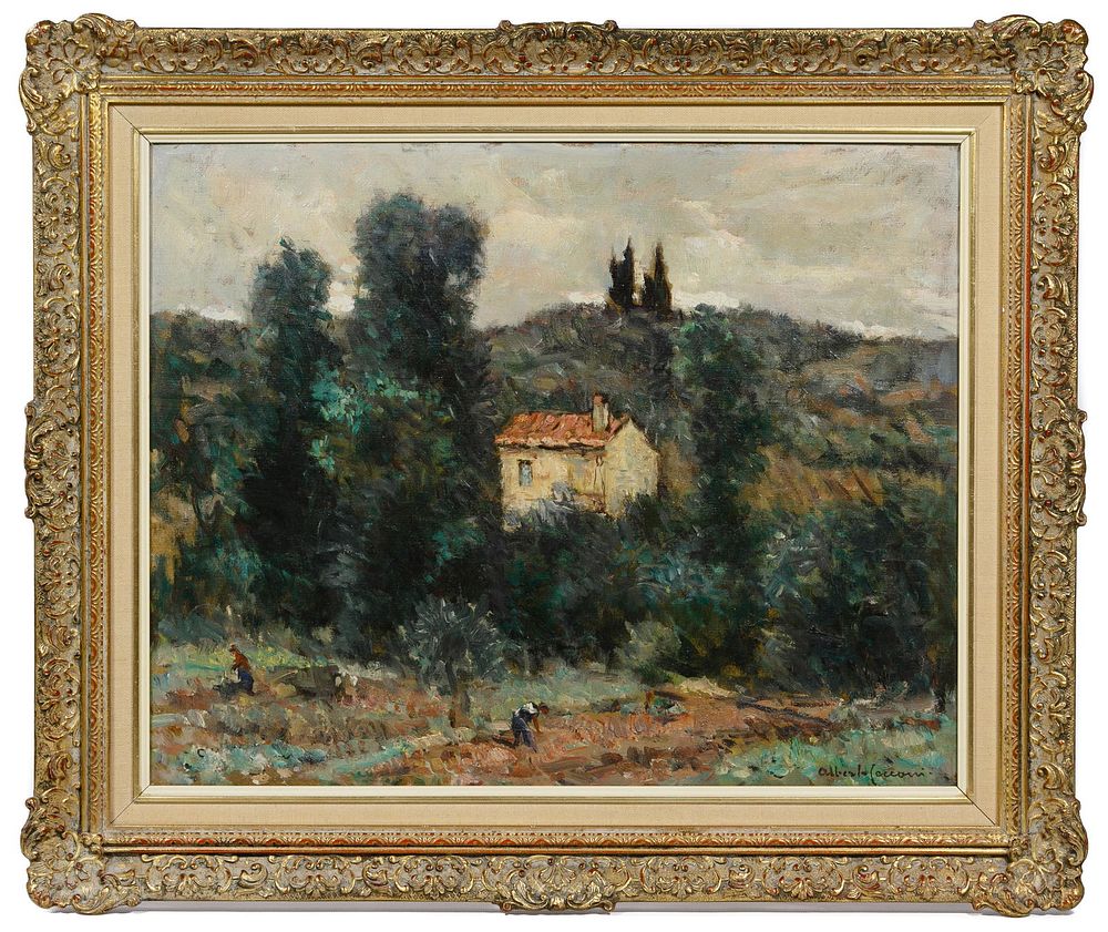 Lot 229: Alberto Cecconi (Italian, 1897-1971) Oil on Canvas