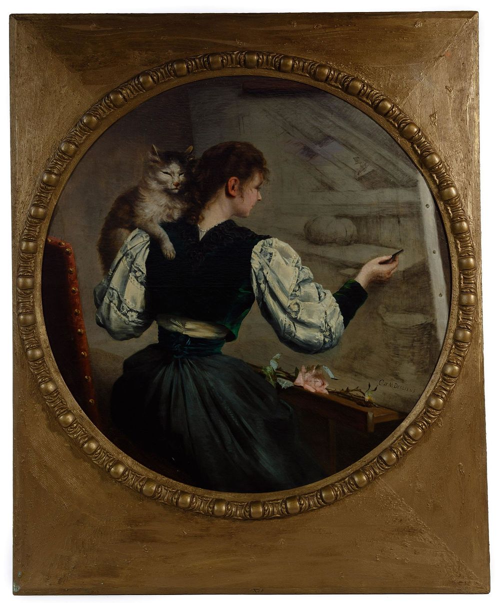 Lot 231: Cecile and Marie Desliens (French, 1853-1937 and
